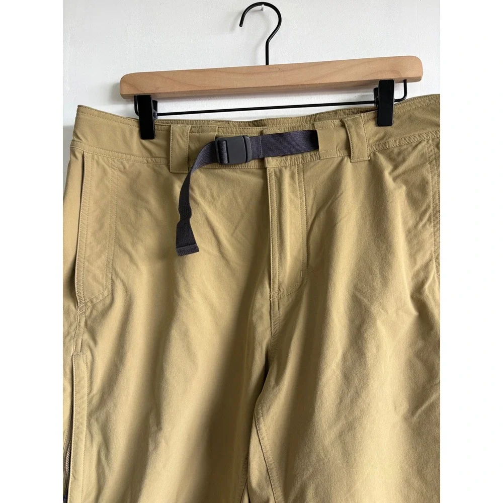 REI Co-op Savanna Trails Hiking Shorts Mens 38 Khaki Stretch utility Gorpcore